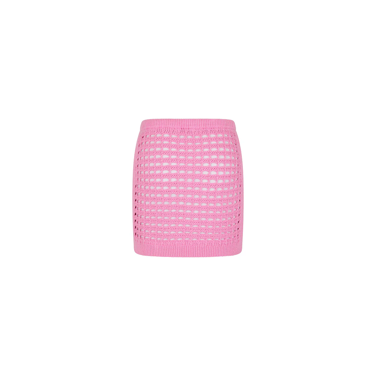 Crochet Mini Skirt - Bubblegum - Image 9