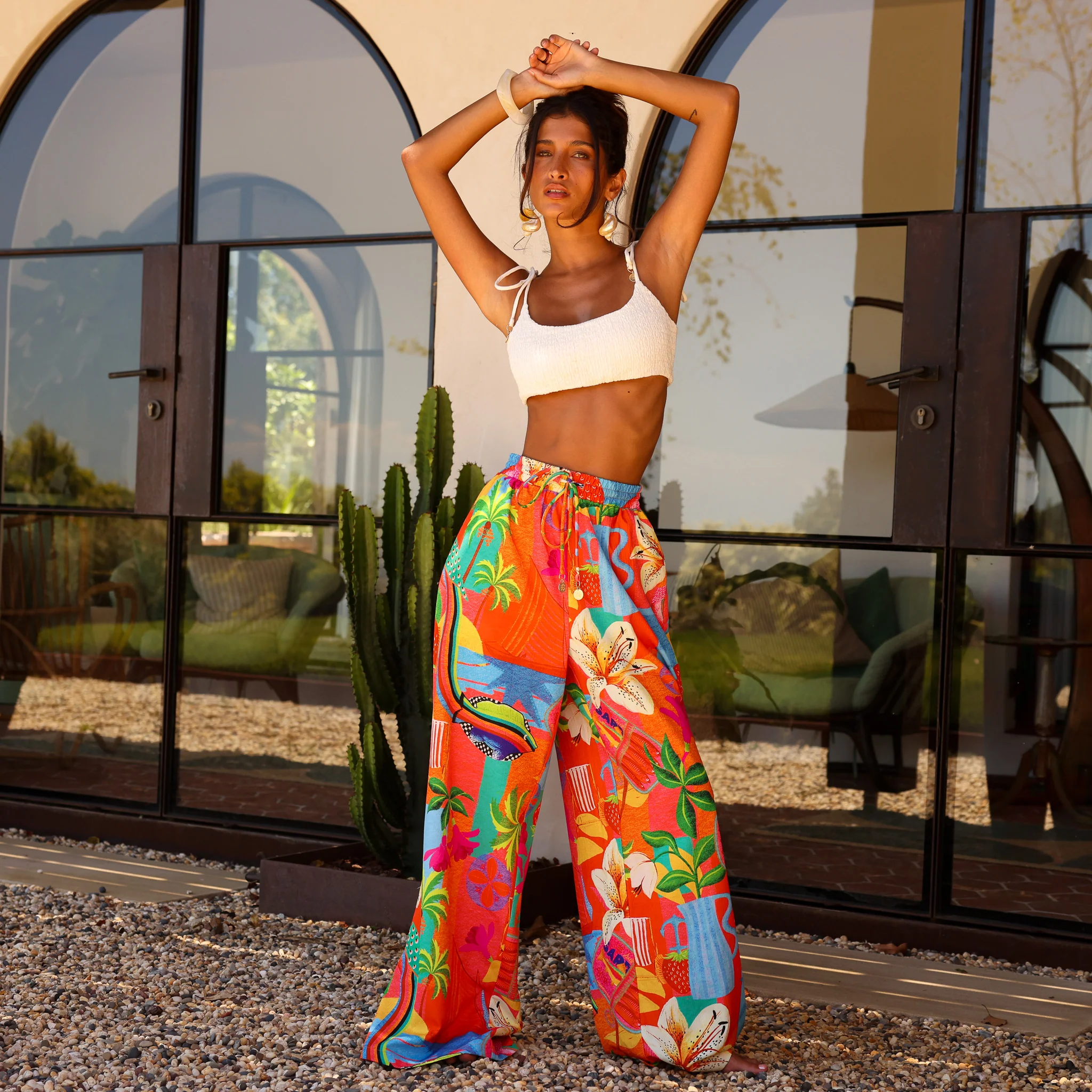 Drawstring Summer Pants - Havana Haven - Image 4
