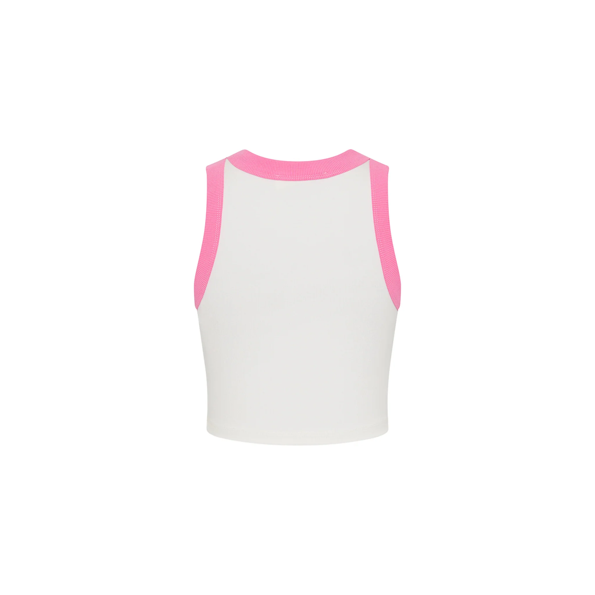 Embroidered Crop Tank Top - Pink Skies - Image 10