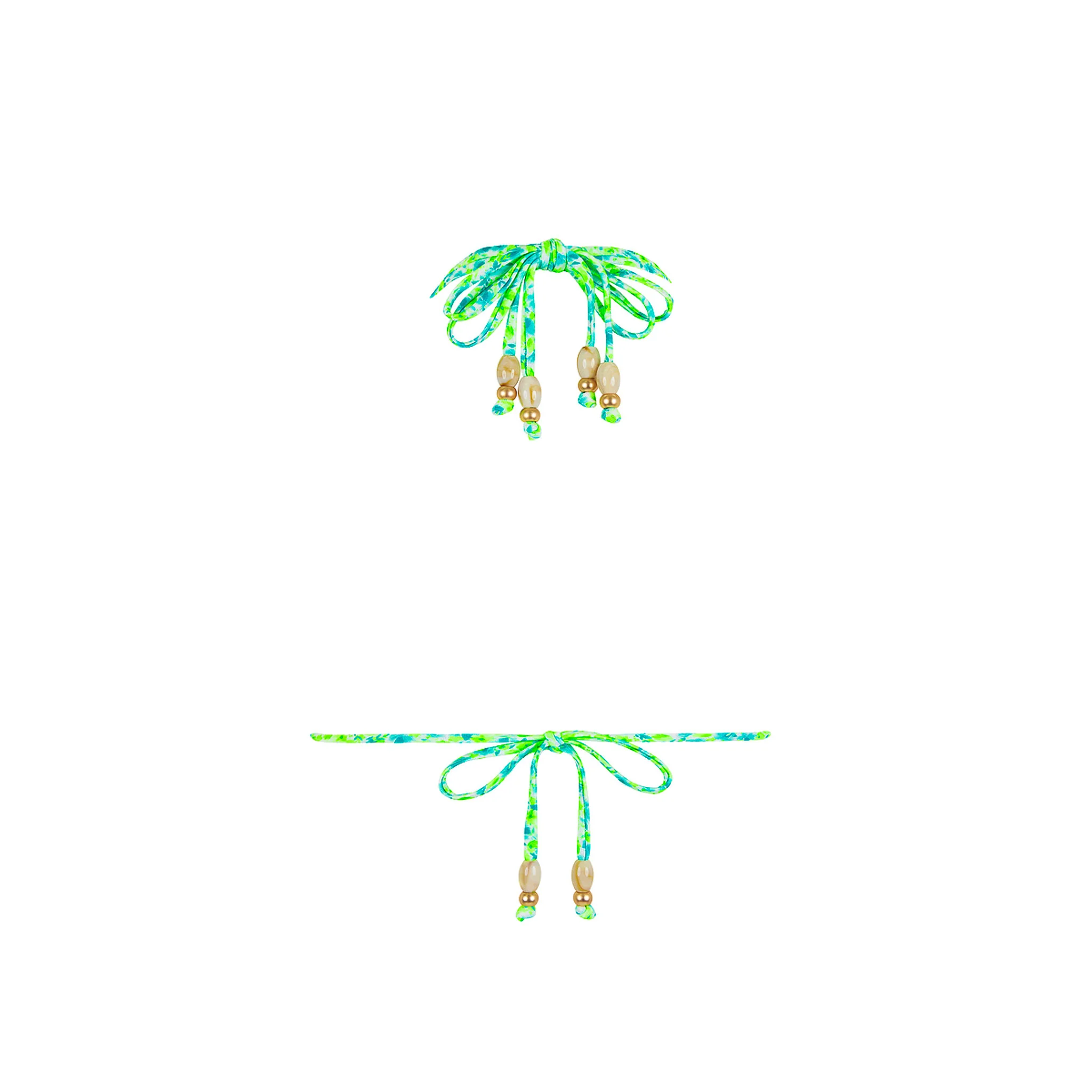 Halter Bralette Bikini Top - Apple Blossom - Image 9