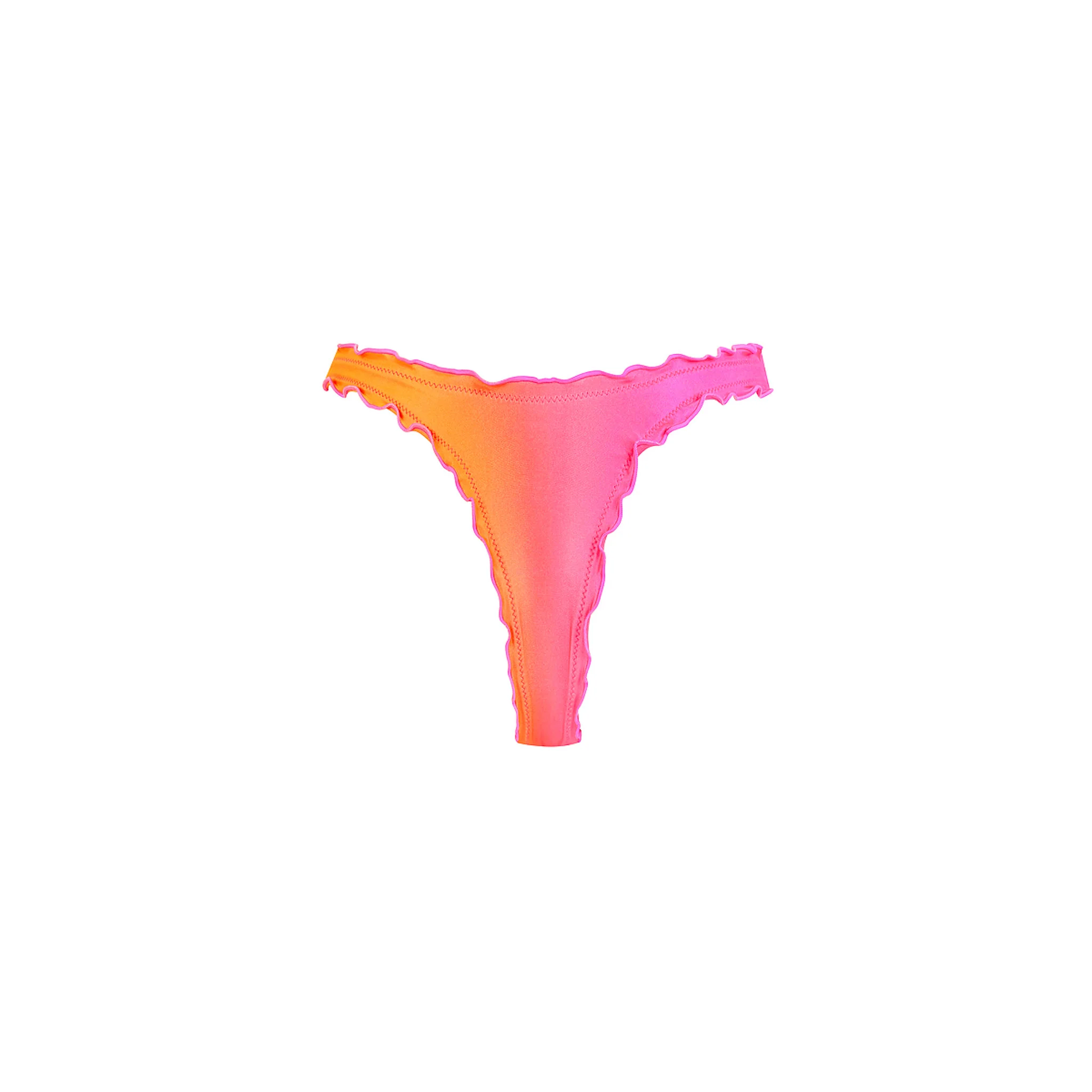 Lettuce Edge Thong Bikini Bottom - Tropical Haven - Image 12