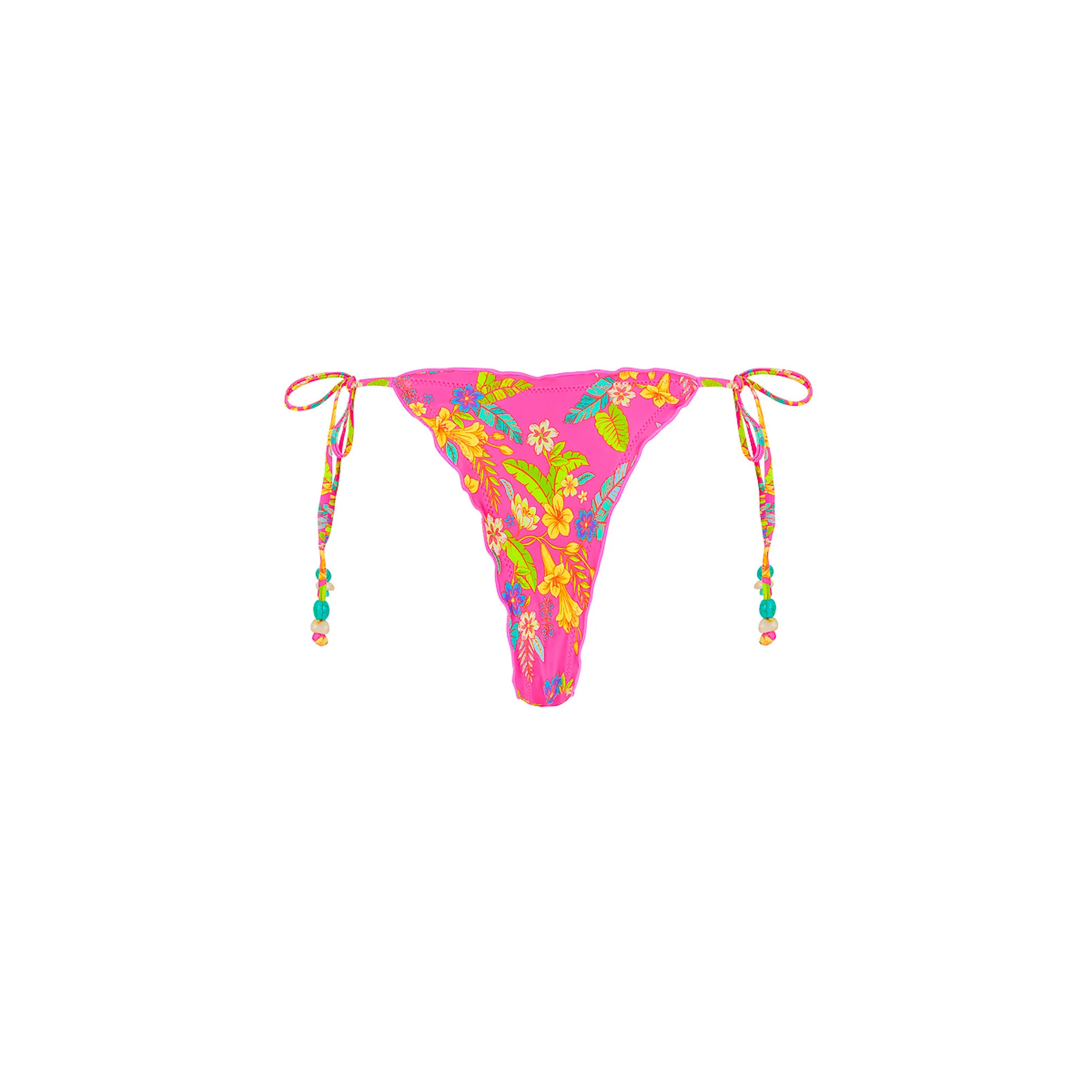 Lettuce Edge Thong Tie Bikini Bottom - Viva Vacation - Image 15