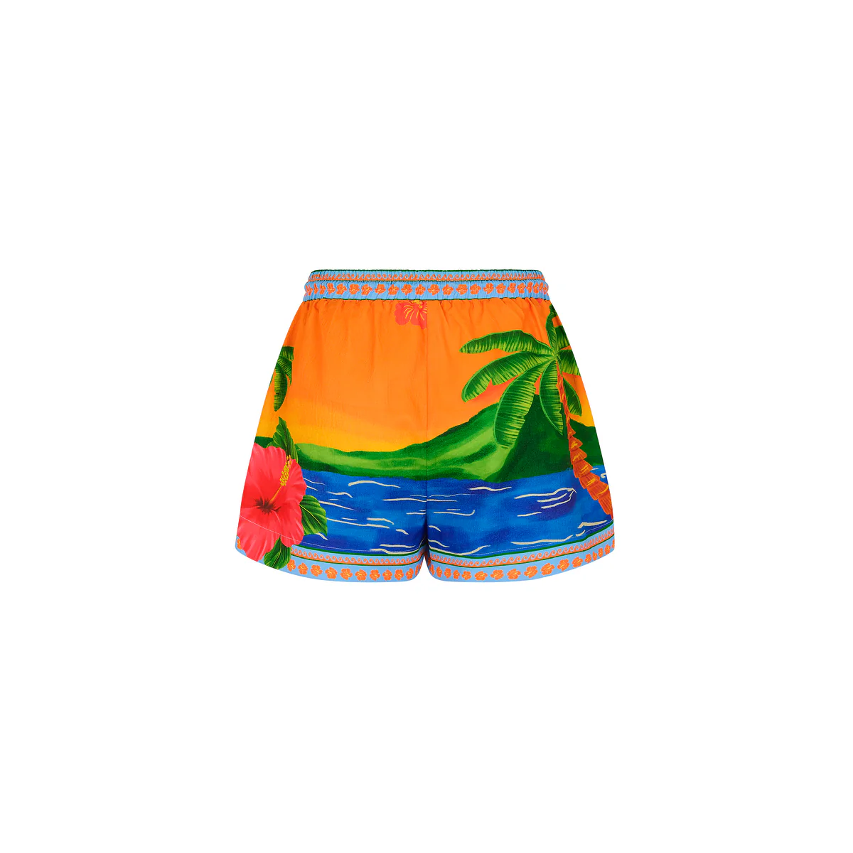 Lightweight Summer Shorts - Coral Cabana - Image 8