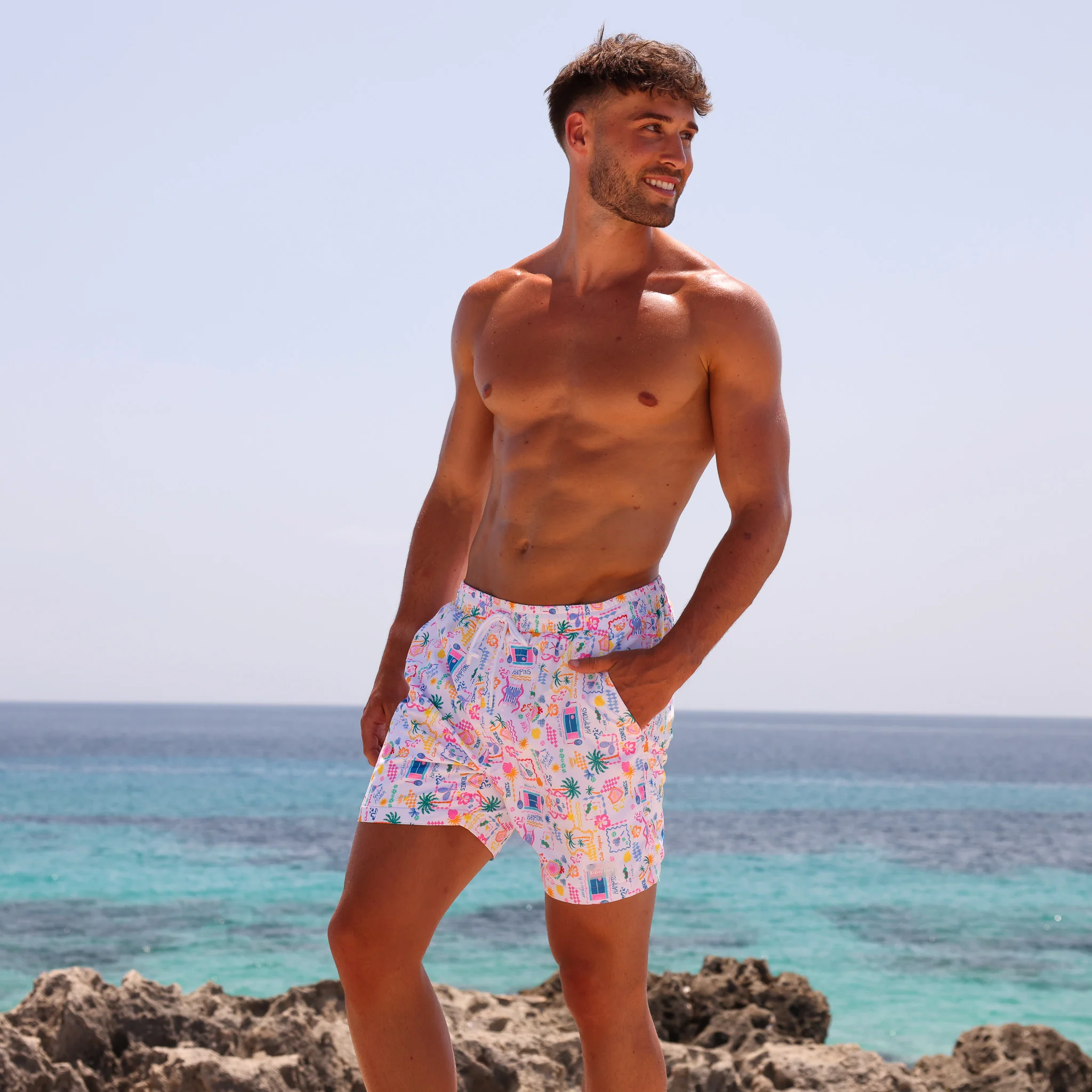 Men's Swim Trunks - Coconut Club - Image 7