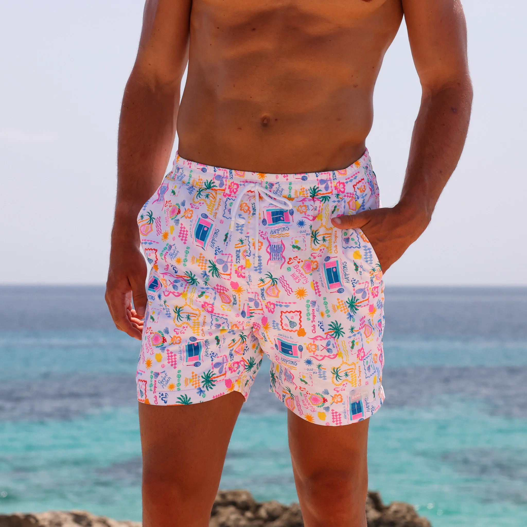 Men's Swim Trunks - Coconut Club - Image 8