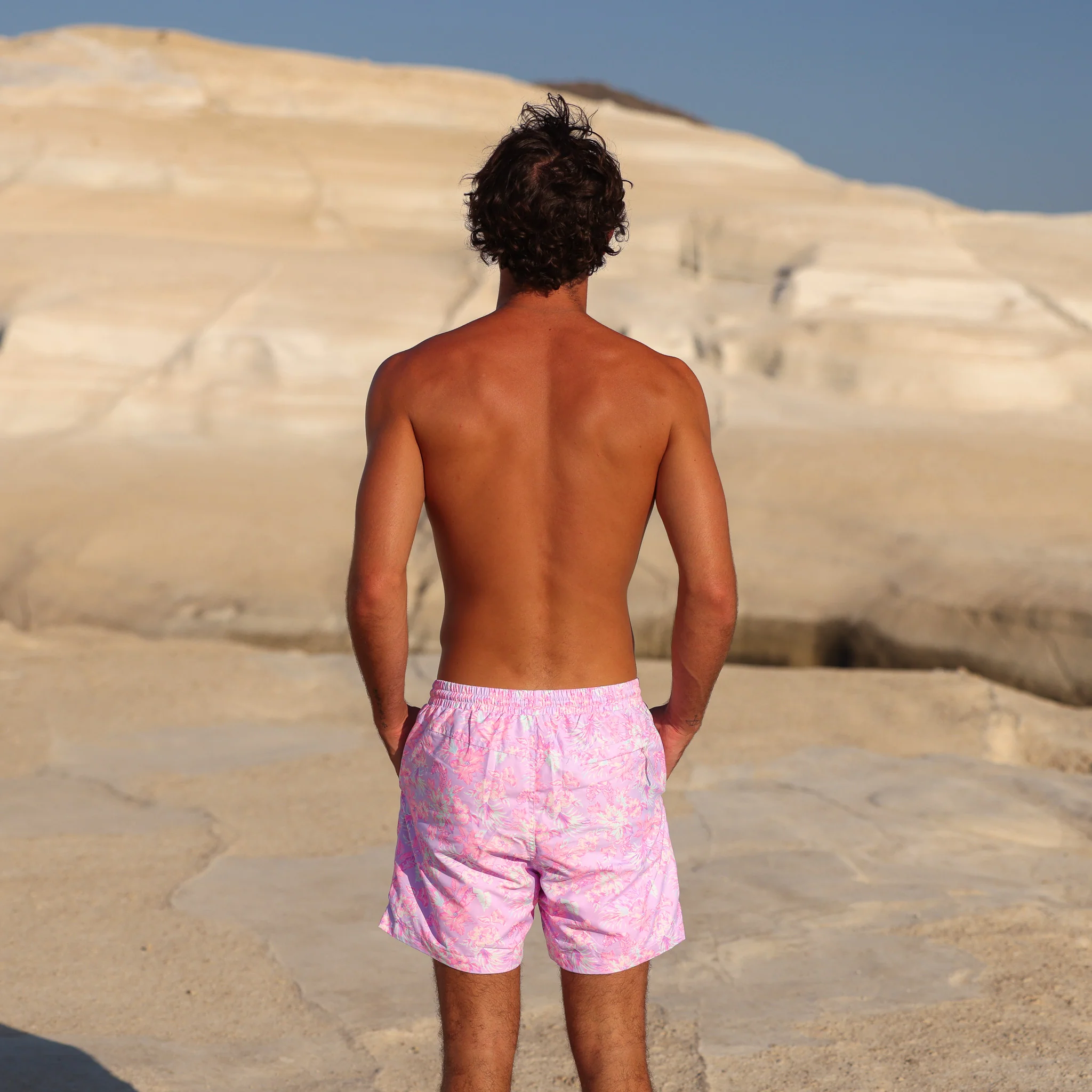 Men's Swim Trunks - Lilac Love - Image 3