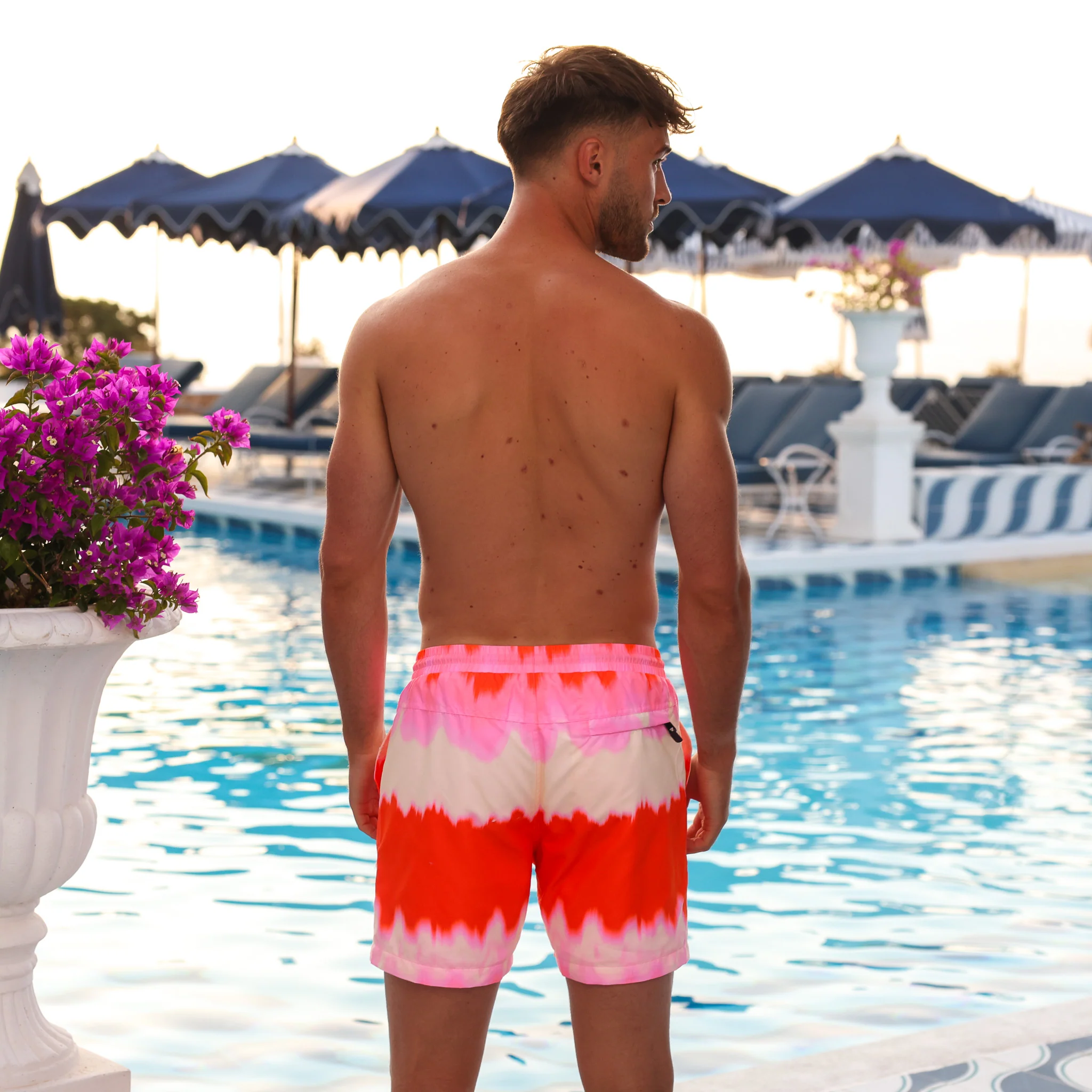 Men's Swim Trunks - Strawberry Vanilla - Image 7