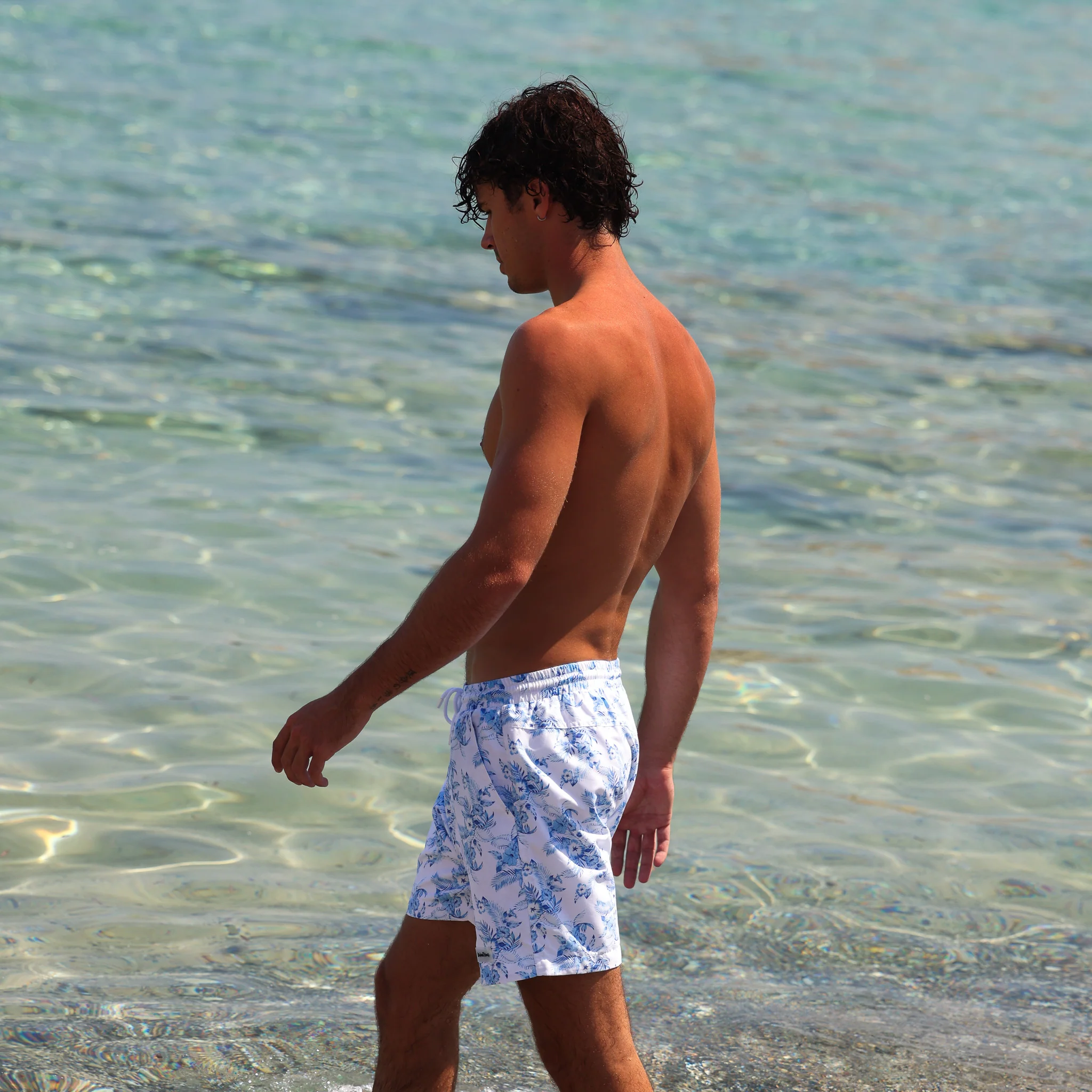 Men's Swim Trunks - Vintage Paradise - Image 4