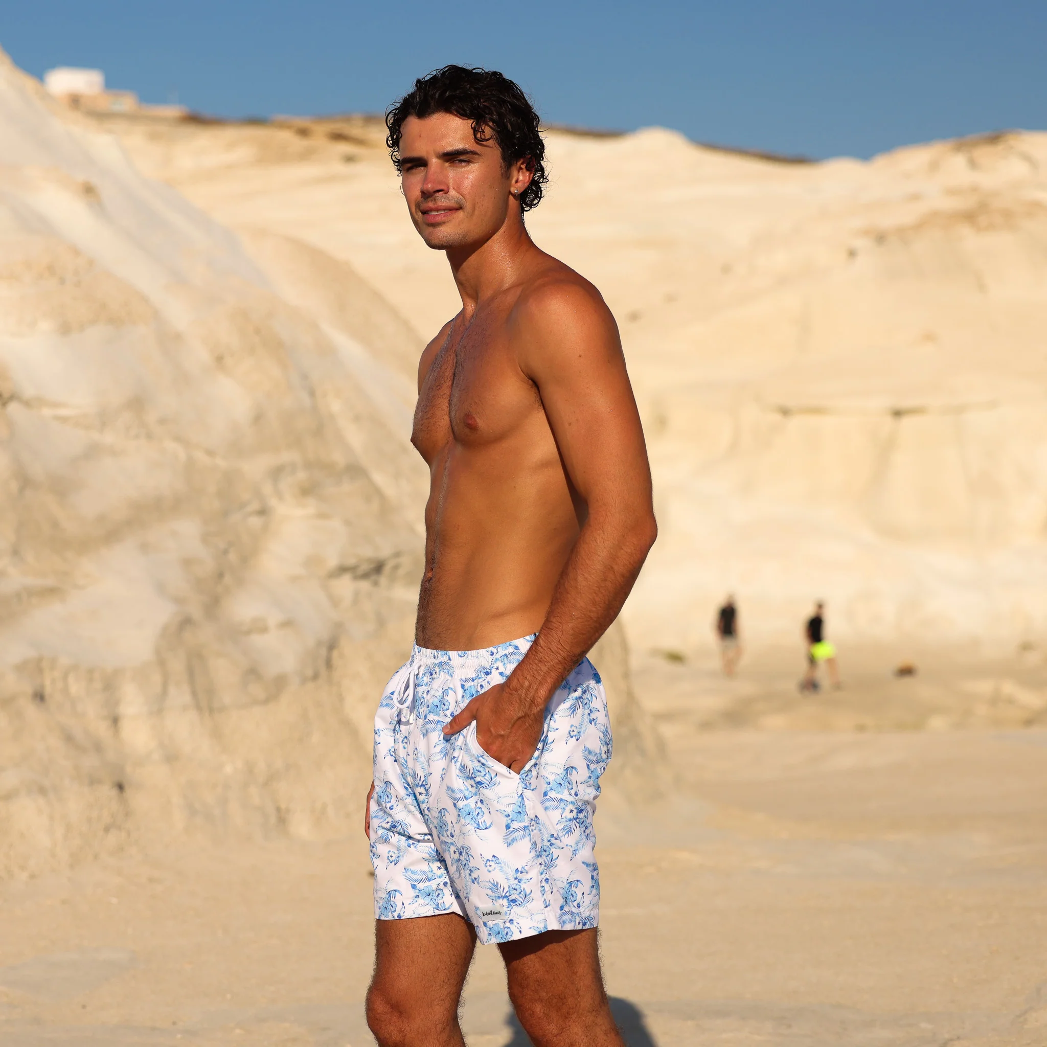 Men's Swim Trunks - Vintage Paradise - Image 7