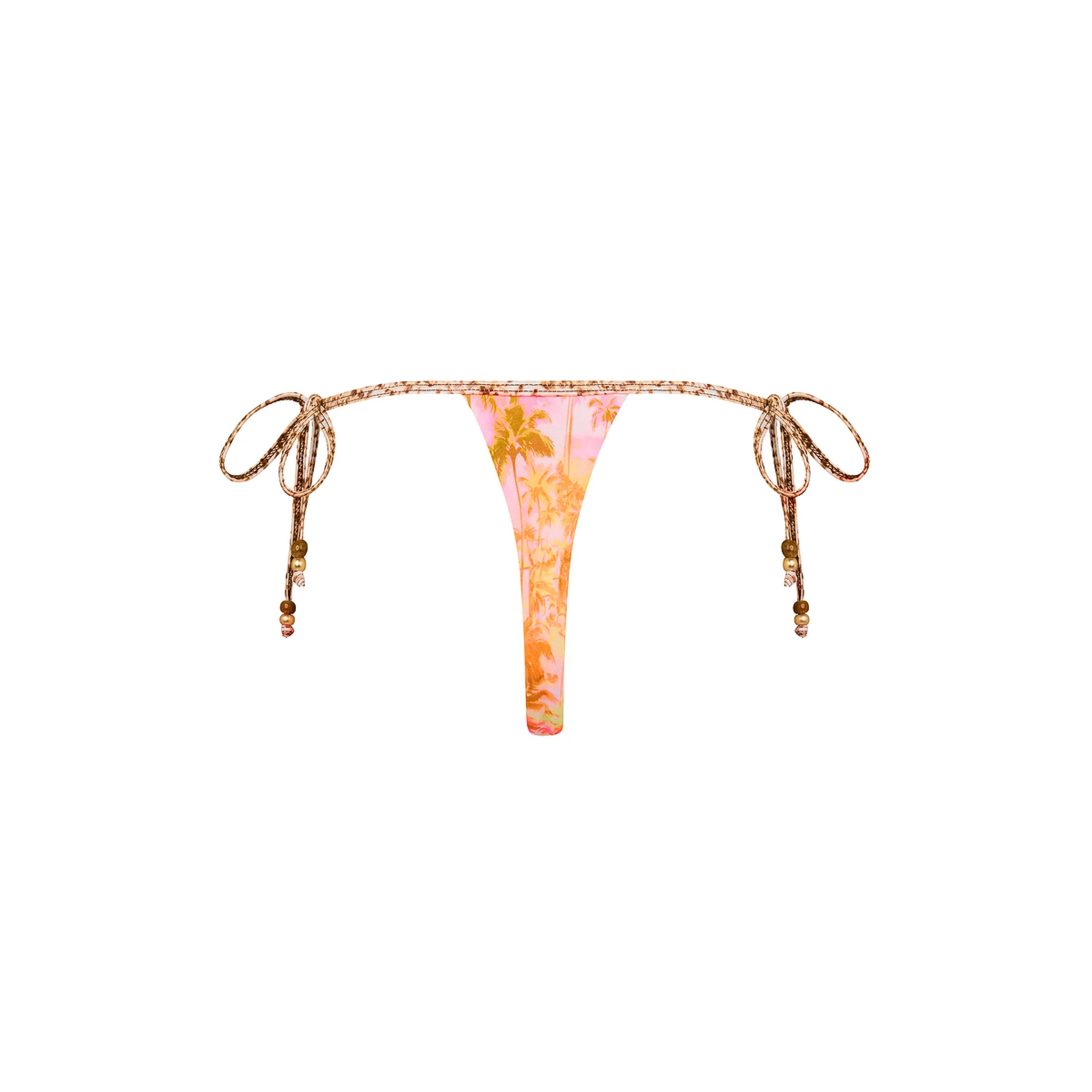 Micro Thong Tie Side Bikini Bottom - Wild Skies - Image 10