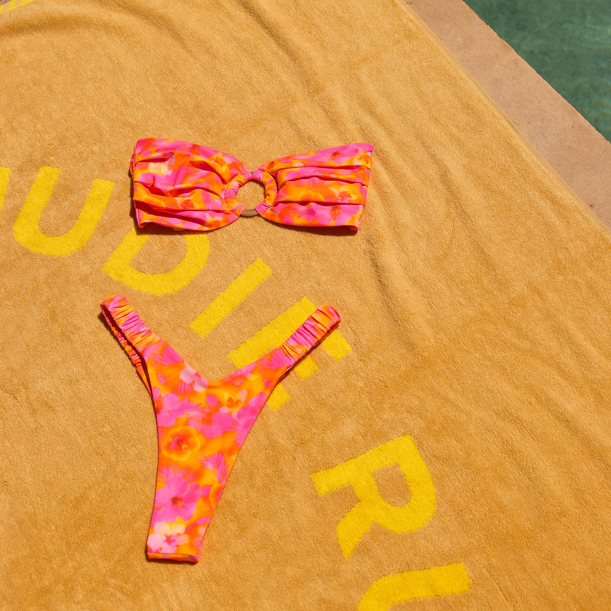 Retro Y Thong Bikini Bottom - Honey Baby - Image 9