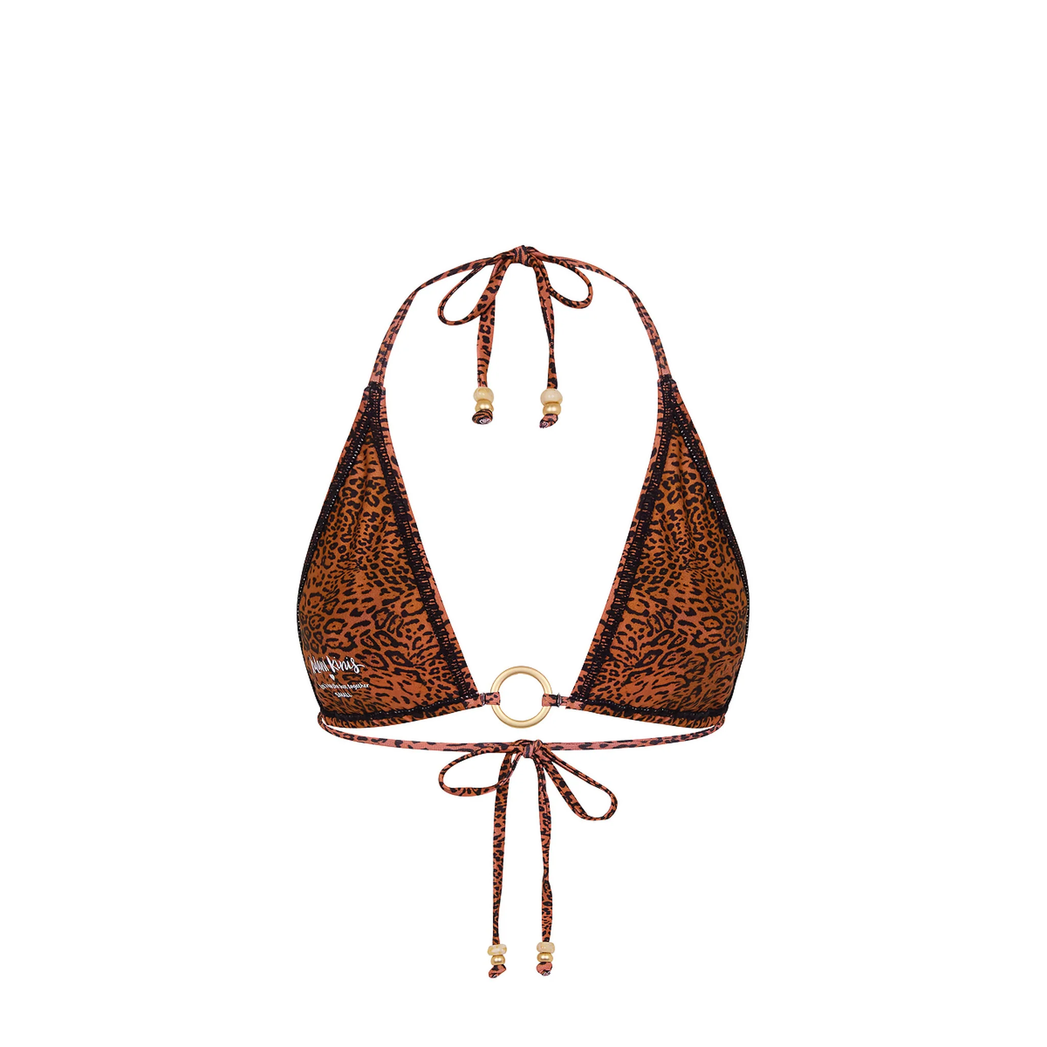 Ring Halter Bikini Top - Wild Rose - Image 8