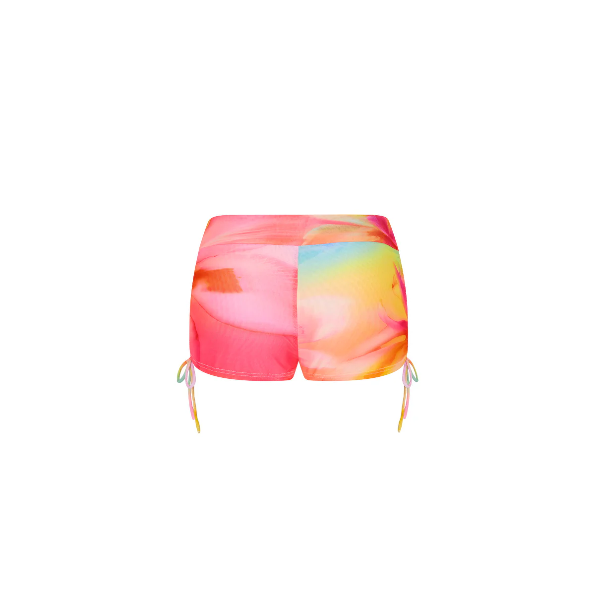 Ruched Micro Short - Frangipani Swirl - Image 10