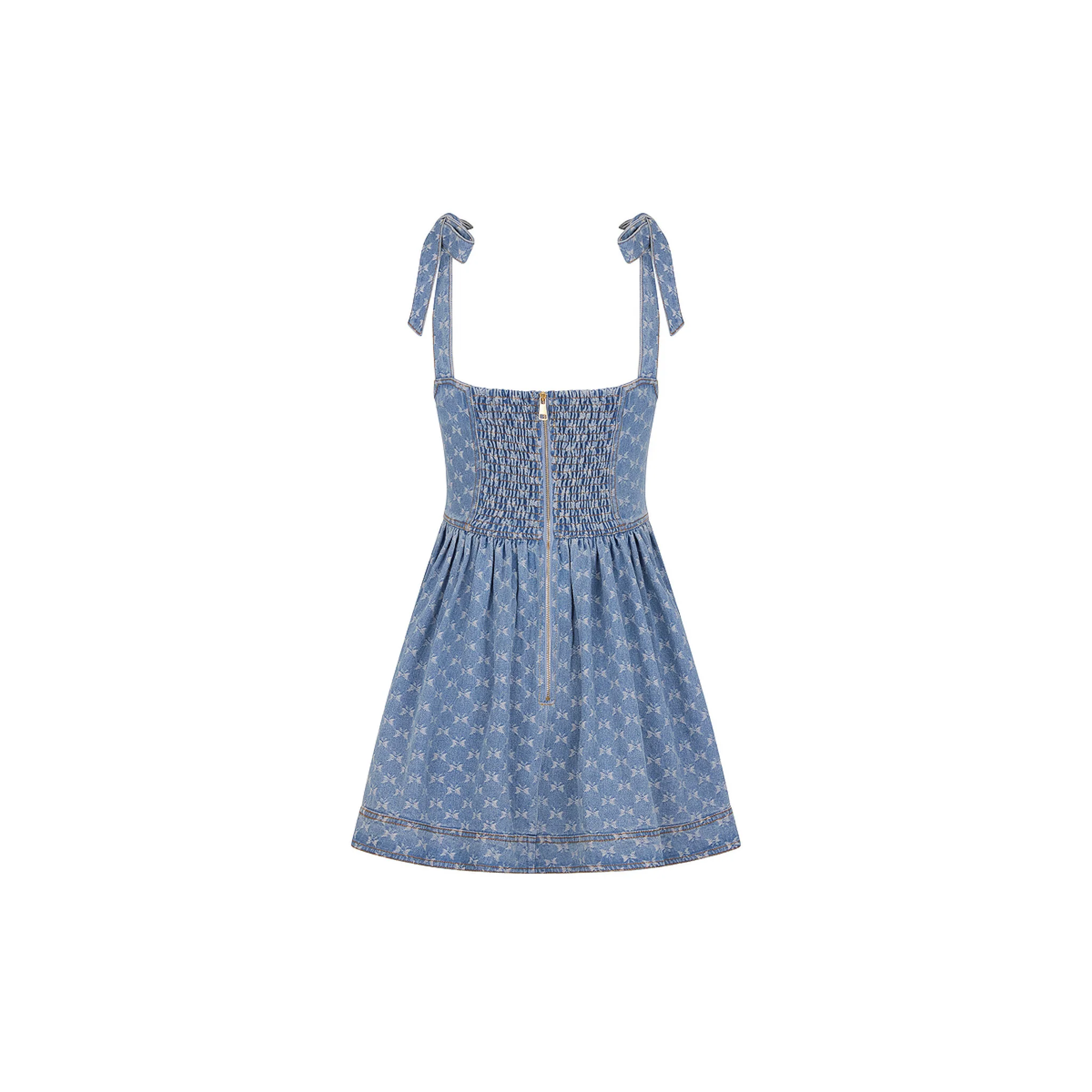 Ruffle Corset Mini Dress - Darling Denim - Image 12