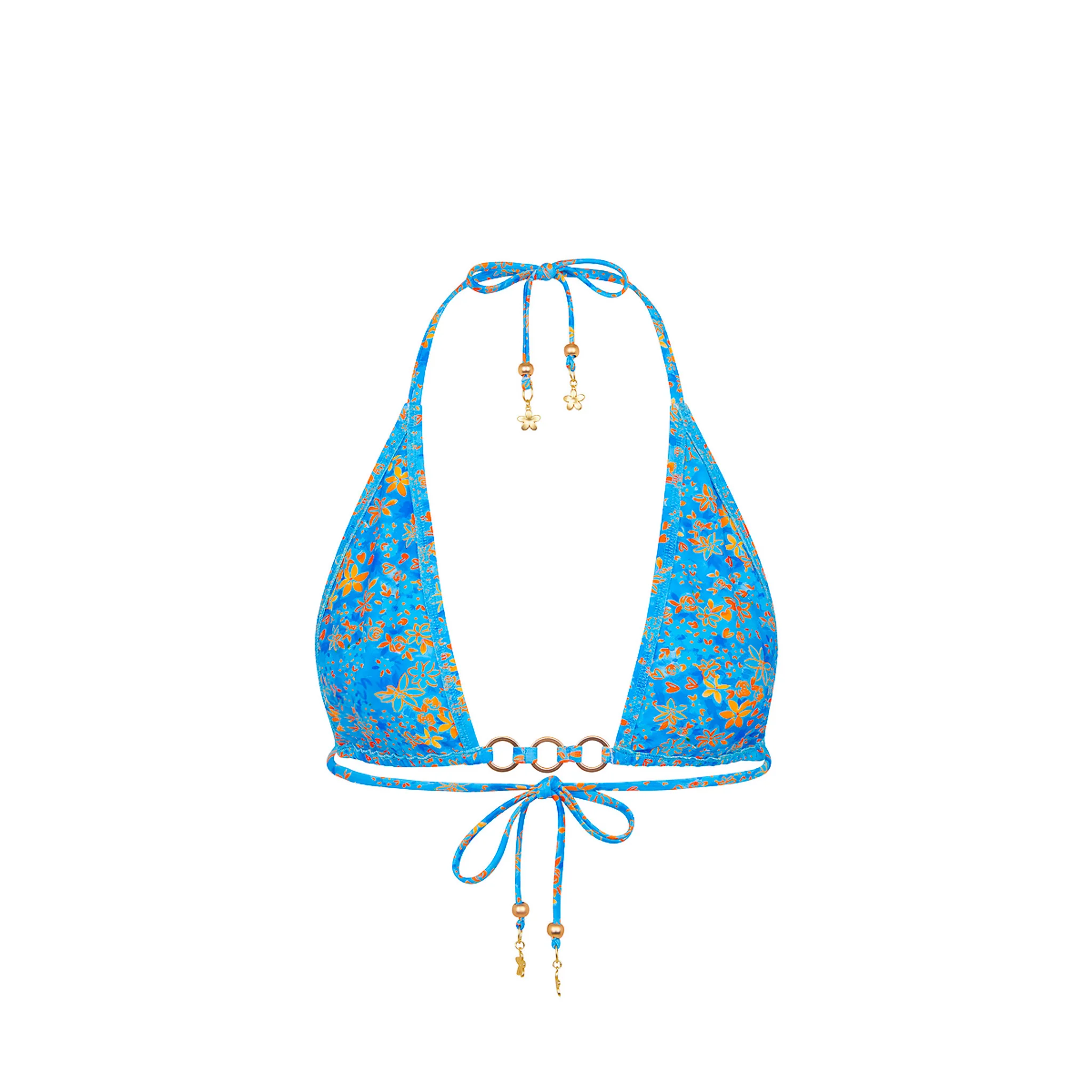 Trio Ring Triangle Bikini Top - Cream Soda - Image 10